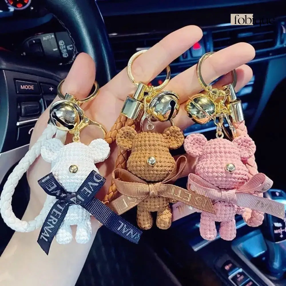 Bear Keychain (Gold Edges) Fobique