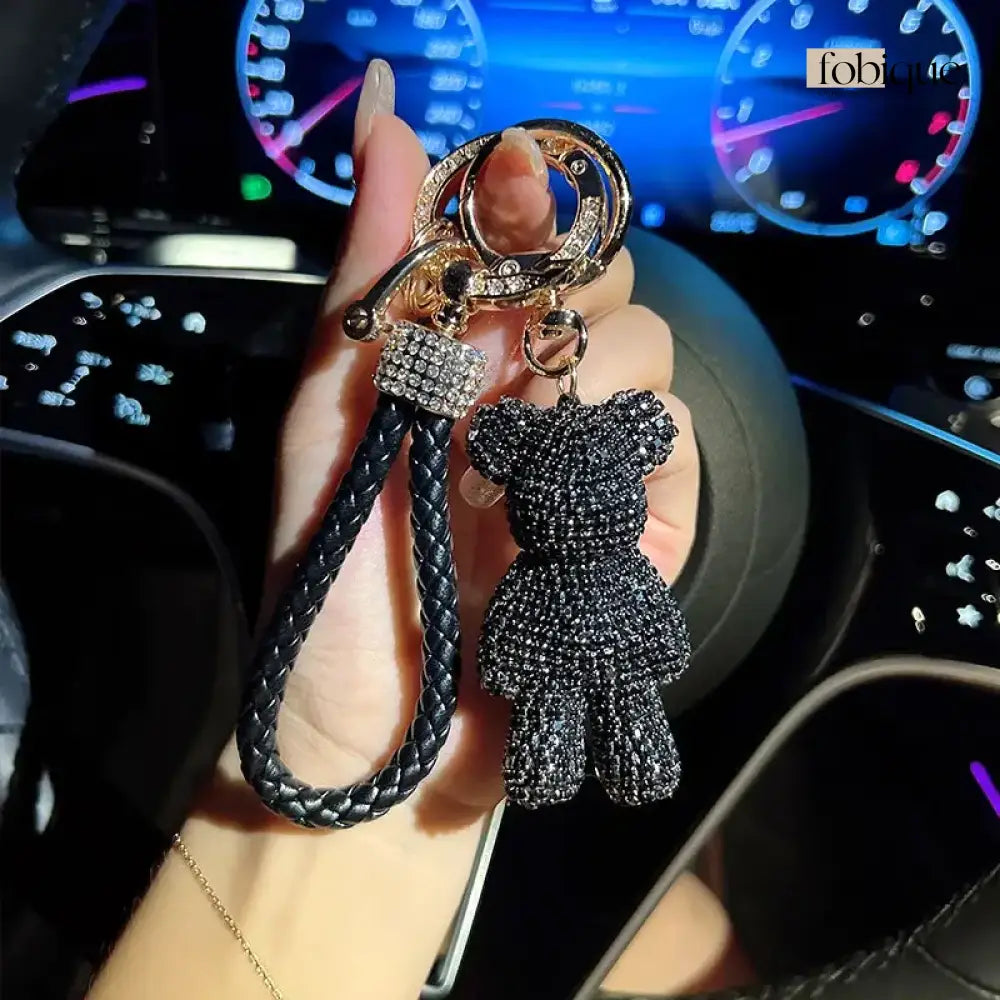 Bear Keychain (Gold Edges) Fobique