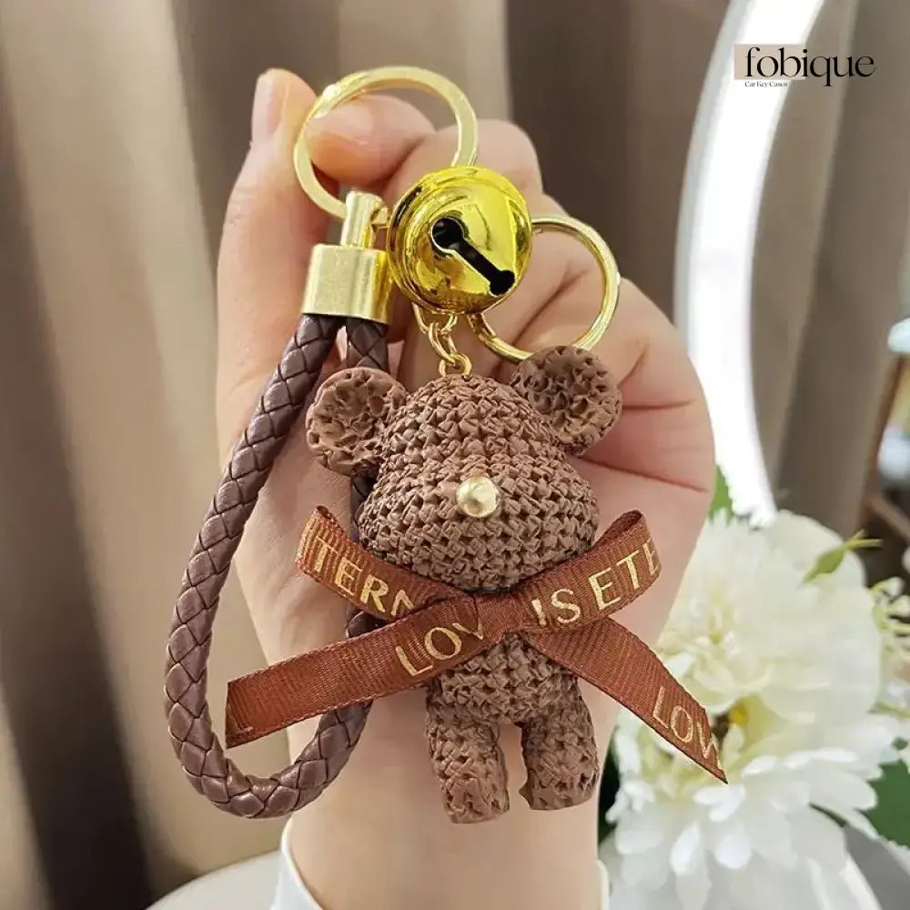 Bear Keychain (Gold Edges) Fobique