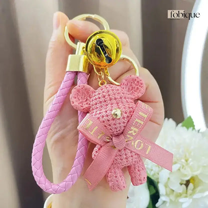 Bear Keychain (Gold Edges) Fobique