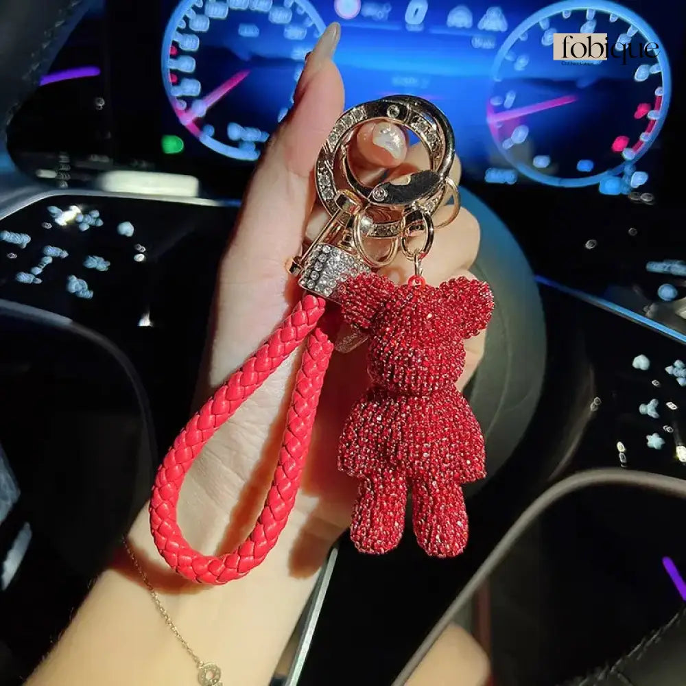 Bear Keychain (Gold Edges) Fobique