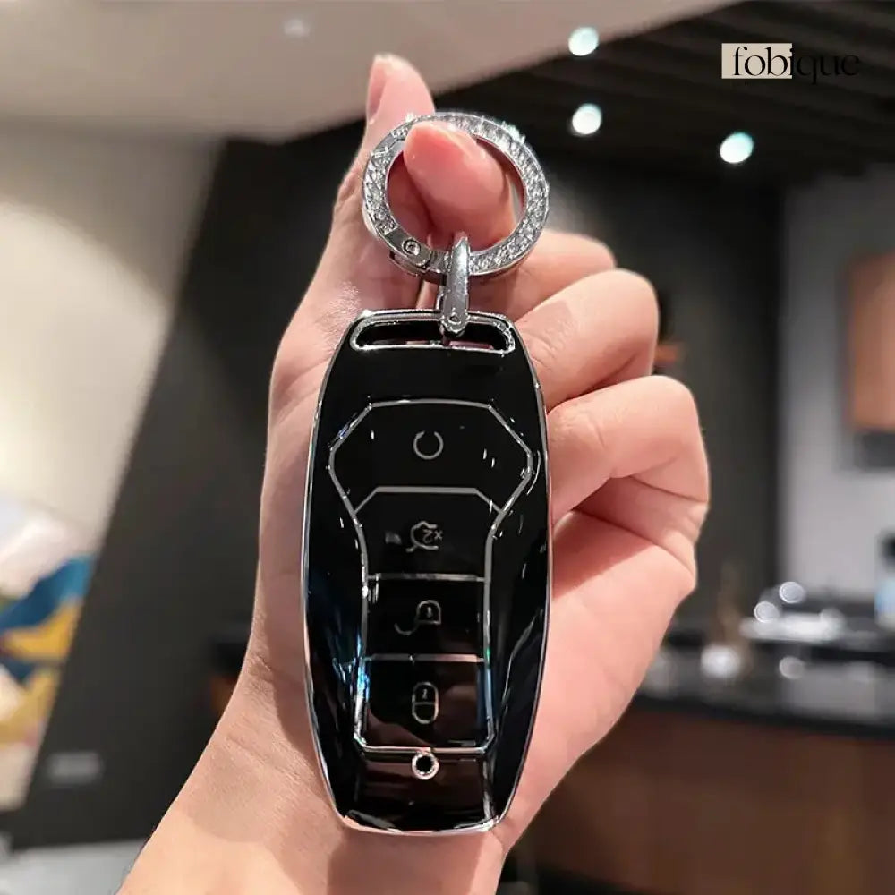 Classic Collection | Car Key Cover Compatible with BYD Atto 3, Dolphin, Seal, Han & More Fobique