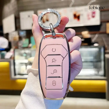 Classic Collection | Car Key Cover Compatible with BYD Atto 3, Dolphin, Seal, Han & More Fobique