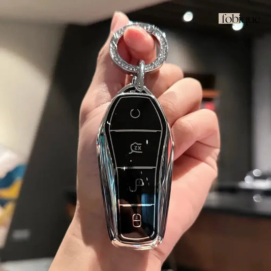 Classic Collection | Car Key Cover Compatible with BYD F3, G3, S6, M6 & More – Smart Key Card Case Fobique
