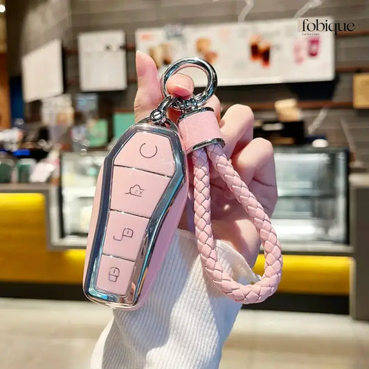 Classic Collection | Car Key Cover Compatible with BYD F3, G3, S6, M6 & More – Smart Key Card Case Fobique