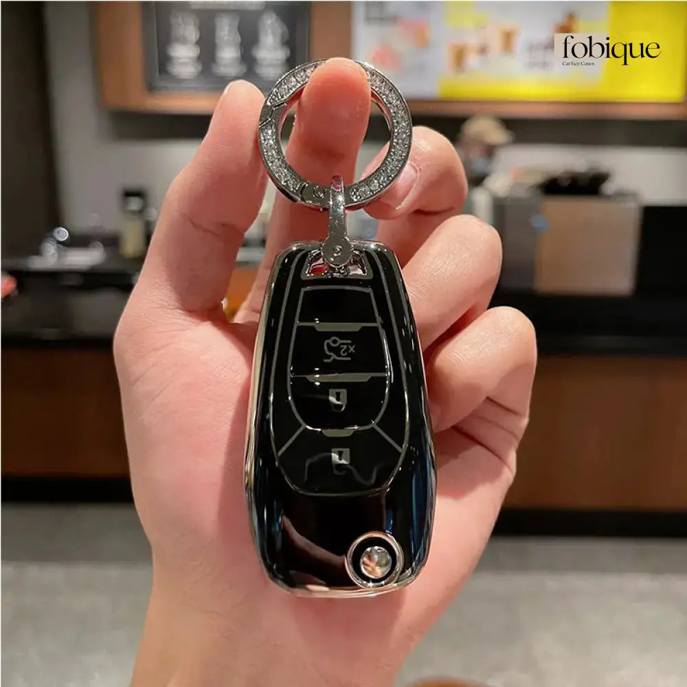 Classic Collection | Car Key Cover Compatible with Chevrolet Trailblazer, S10, Onix & More Fobique