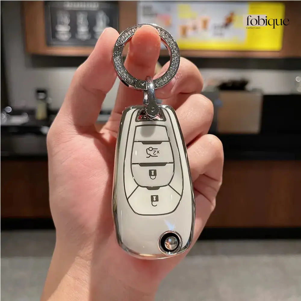 Classic Collection | Car Key Cover Compatible with Chevrolet Trailblazer, S10, Onix & More Fobique