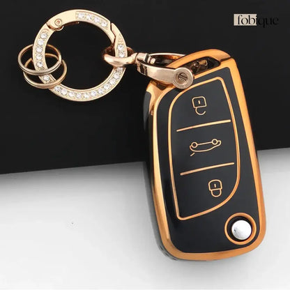 Classic Collection | Car Key Cover Compatible with Citroën C1, Peugeot 108, Toyota Aygo & More Fobique
