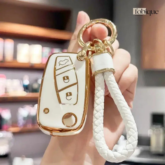 Classic Collection | Car Key Cover Compatible with Citroën C4, C5, Berlingo & Dispatch – 3-Button Remote Case Fobique