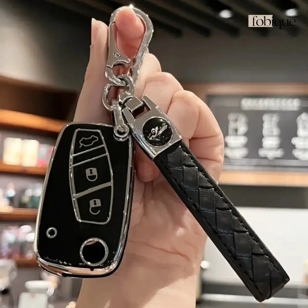 Classic Collection | Car Key Cover Compatible with Citroën C4, C5, Berlingo & Dispatch – 3-Button Remote Case Fobique