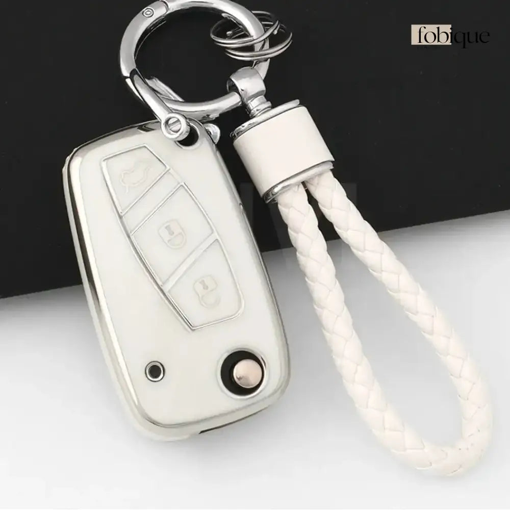 Classic Collection | Car Key Cover Compatible with Citroën C4, C5, Berlingo & Dispatch – 3-Button Remote Case Fobique