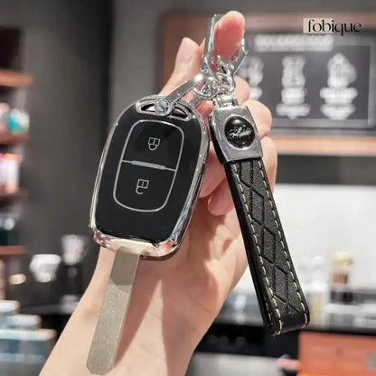 Classic Collection | Car Key Cover Compatible with Dacia Duster, Logan, Sandero & Renault – 2-Button Remote Case Fobique