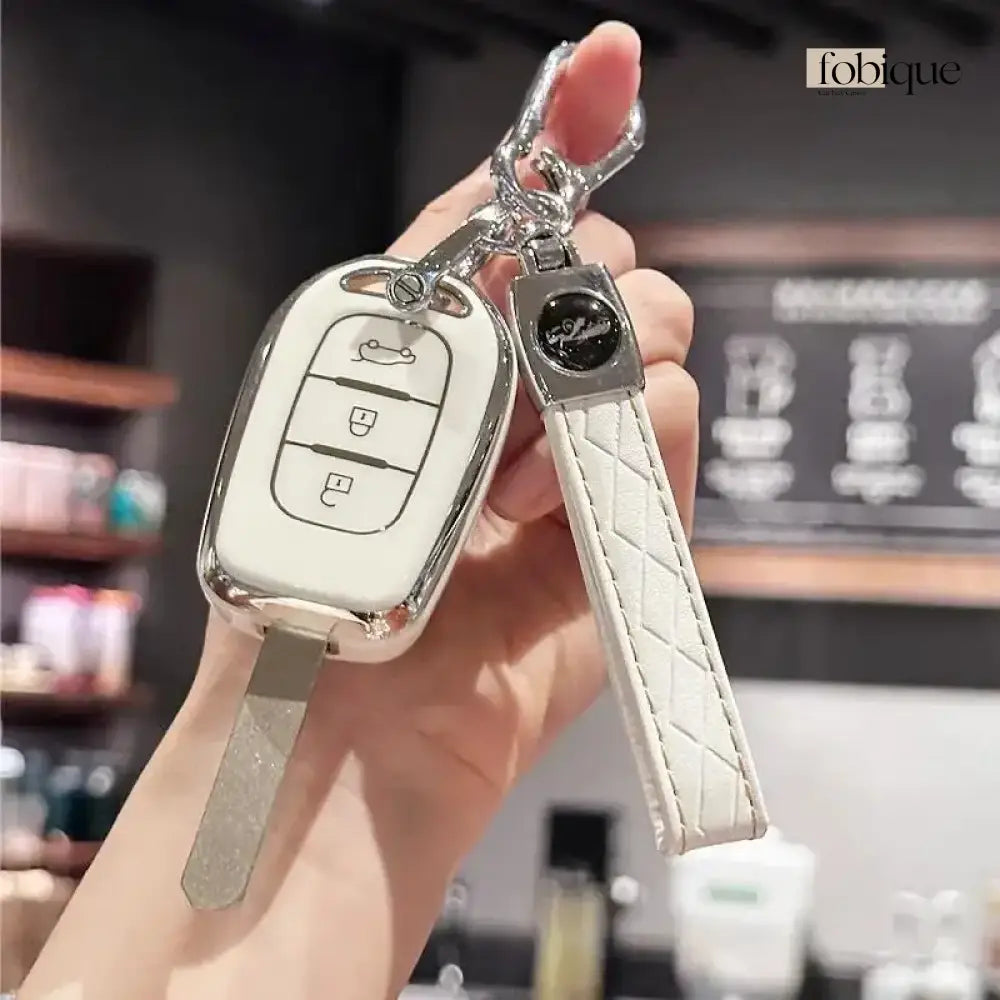 Classic Collection | Car Key Cover Compatible with Dacia Duster, Logan, Sandero & Renault – 3-Button Remote Case Fobique