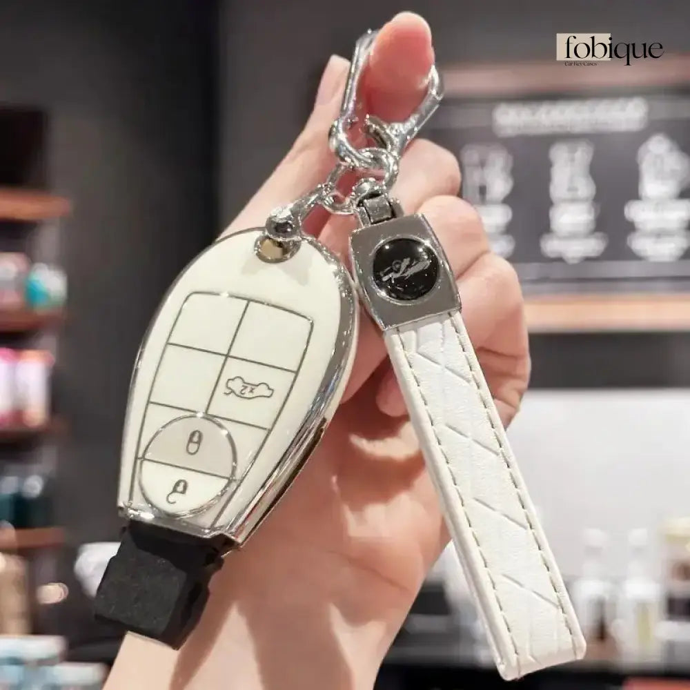 Classic Collection | Car Key Cover Compatible with Chrysler 200, 300, Sebring & Jeep Liberty – 3-Button Remote Head Key Case Fobique