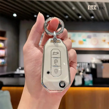 Classic Collection | Car Key Cover Compatible with Ford Focus, Fiesta, C-Max & more Fobique