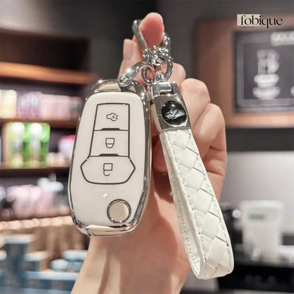 Classic Collection | Car Key Cover Compatible with Ford Transit Custom, Focus, Fiesta & more Fobique