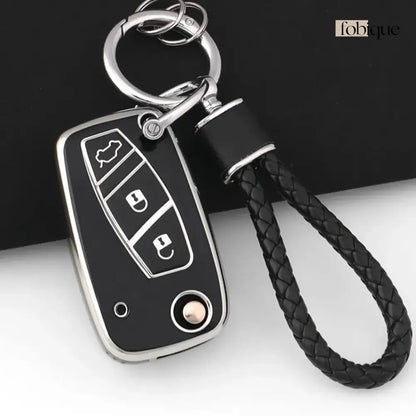 Classic Collection | Car Key Cover Compatible with Citroën C4, C5, Berlingo & Dispatch – 3-Button Remote Case Fobique