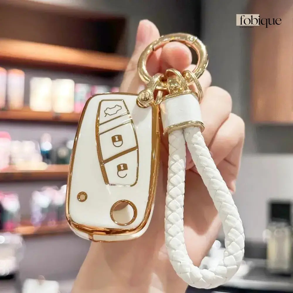 Classic Collection | Car Key Cover Compatible with Citroën C4, C5, Berlingo & Dispatch – 3-Button Remote Case Fobique