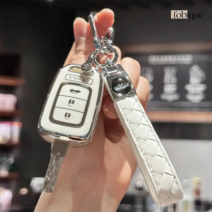 Classic Collection | Car Key Cover Compatible with Honda Civic, Accord, CR-V, Pilot, Fit & more Fobique