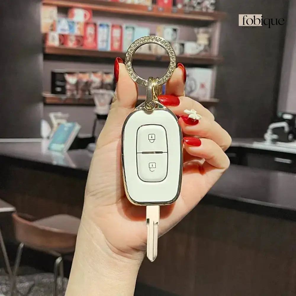 Classic Collection | Car Key Cover Compatible with Dacia Duster, Logan, Sandero & Renault – 2-Button Remote Case Fobique