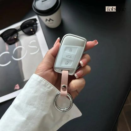 Classic Collection | Car Key Cover for SEAT Ateca, Leon, Tarraco, Arona & VW Tiguan, Golf 7 & More Fobique