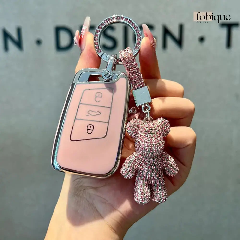 Classic Collection | Car Key Cover for SEAT Ateca, Leon, Tarraco, Arona & VW Tiguan, Golf 7 & More Fobique