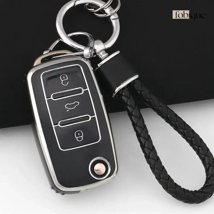 Classic Collection | Car Key Cover for SEAT Leon 5F, Ibiza 6J, Arona, Ateca, Toledo & More Fobique