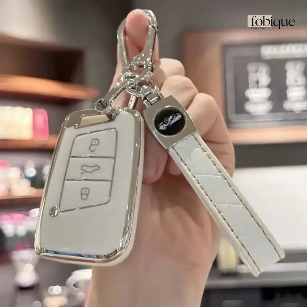 Classic Collection | Car Key Cover for SEAT Ateca, Leon, Tarraco, Arona & VW Tiguan, Golf 7 & More Fobique