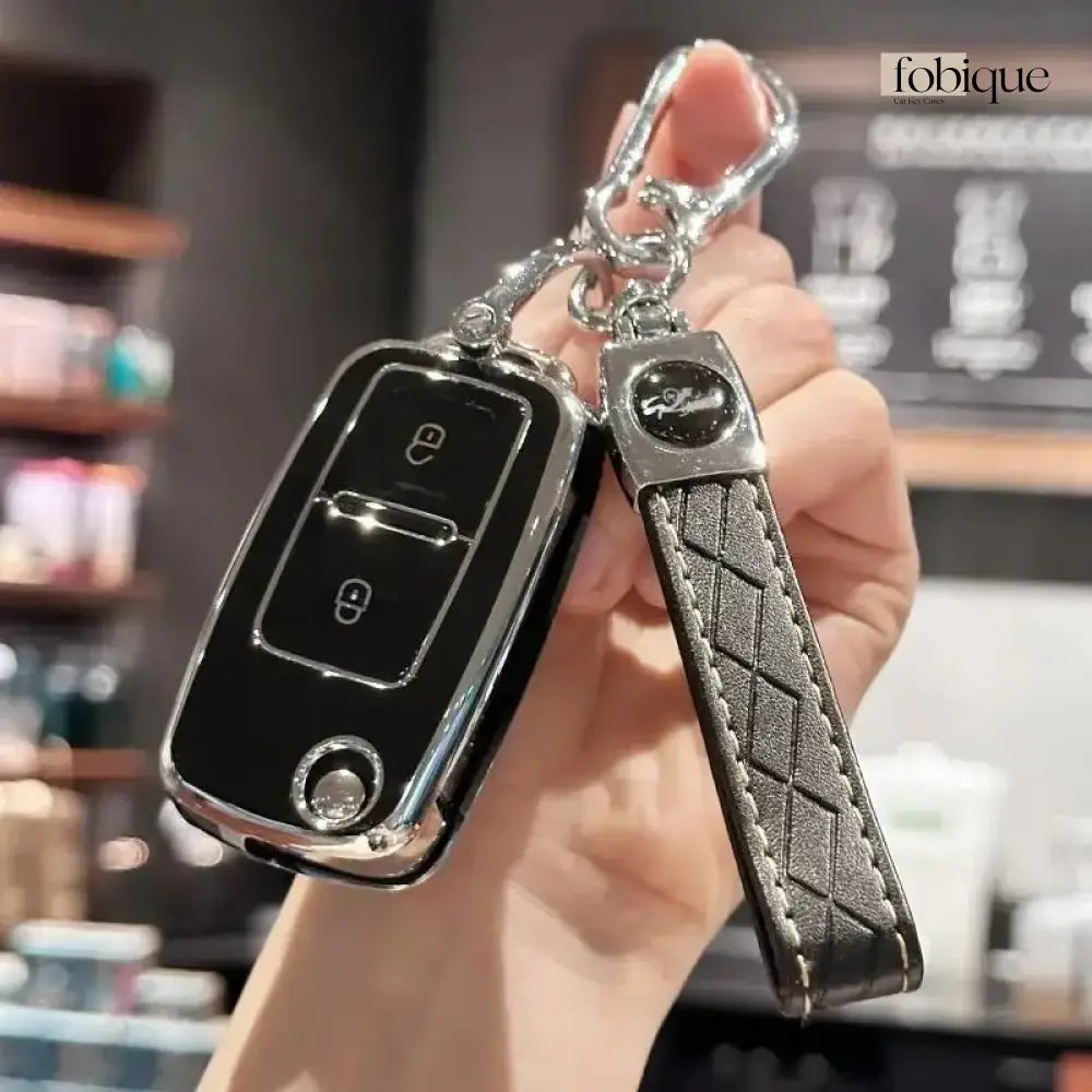 Classic Collection | Car Key Cover for SEAT Ibiza 6L, Leon 1M, Toledo 1M, Cordoba, VW Golf 4 & more Fobique