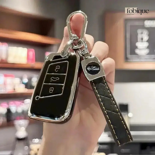 Classic Collection | Car Key Cover for SEAT Ateca, Leon, Tarraco, Arona & VW Tiguan, Golf 7 & More Fobique