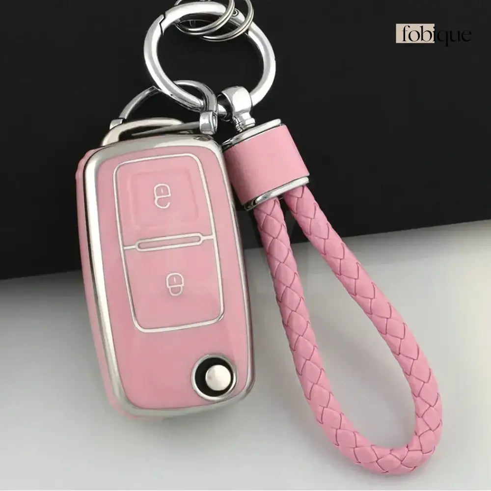 Classic Collection | Car Key Cover for SEAT Ibiza 6L, Leon 1M, Toledo 1M, Cordoba, VW Golf 4 & more Fobique