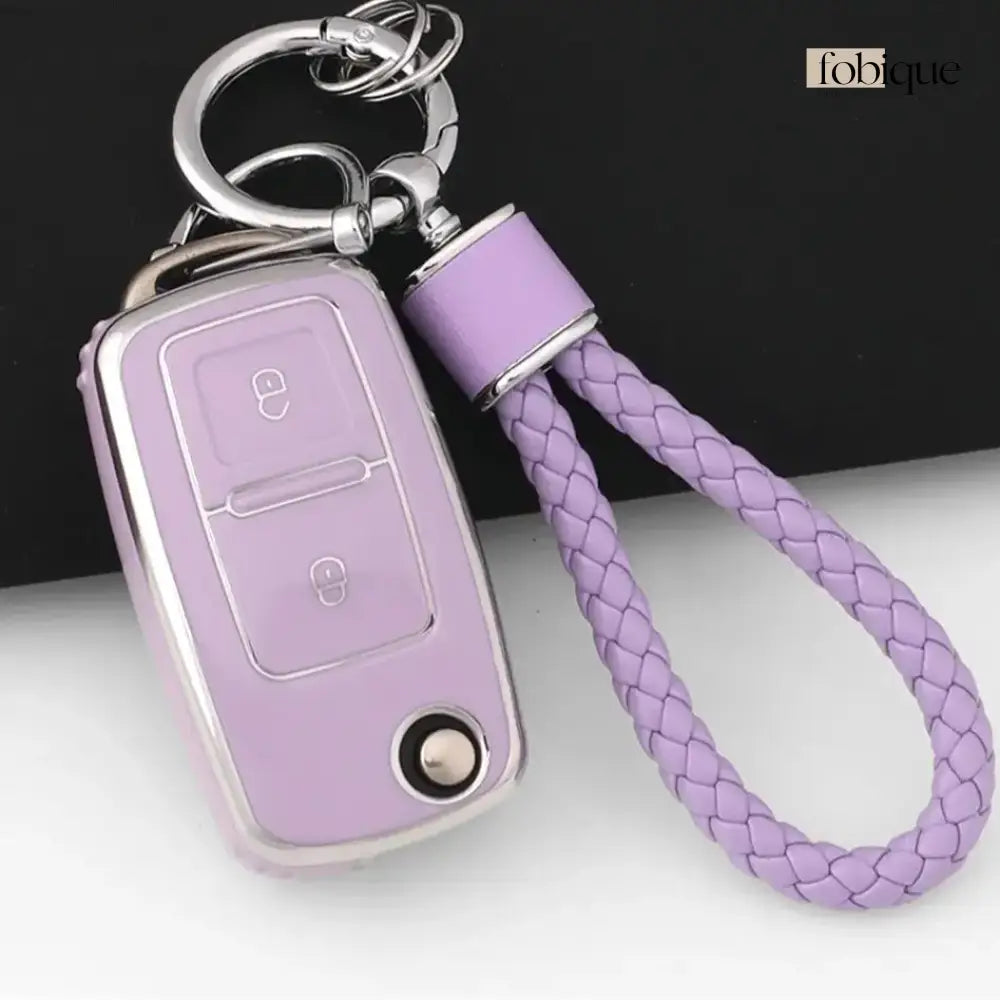 Classic Collection | Car Key Cover for SEAT Ibiza 6L, Leon 1M, Toledo 1M, Cordoba, VW Golf 4 & more Fobique