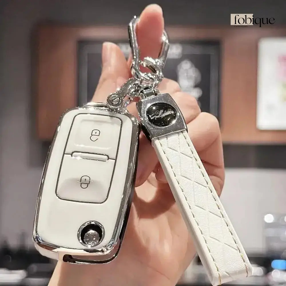 Classic Collection | Car Key Cover for SEAT Ibiza 6L, Leon 1M, Toledo 1M, Cordoba, VW Golf 4 & more Fobique