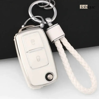 Classic Collection | Car Key Cover for SEAT Ibiza 6L, Leon 1M, Toledo 1M, Cordoba, VW Golf 4 & more Fobique