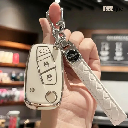 Classic Collection | Car Key Cover Compatible with Citroën C4, C5, Berlingo & Dispatch – 3-Button Remote Case Fobique