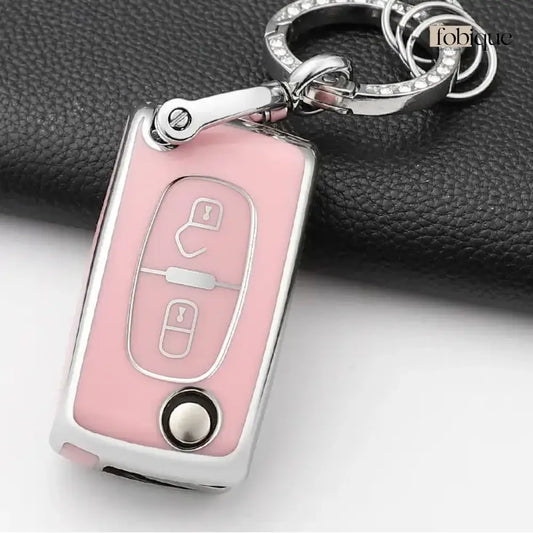 Classic Collection | Car Key Cover Compatible with Citroën C1, C2, C3 & Pluriel – 2-Button Remote Case Fobique