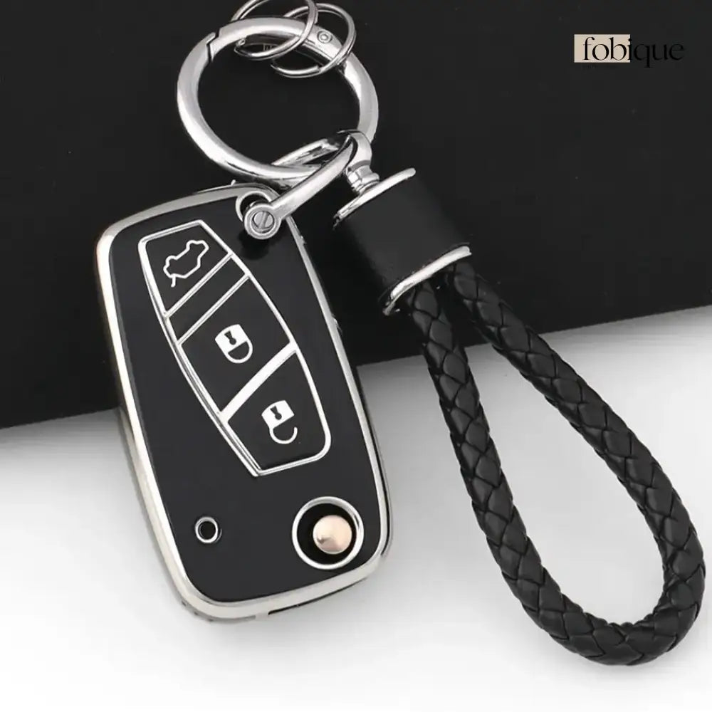Classic Collection | Car Key Cover Compatible with Citroën C4, C5, Berlingo & Dispatch – 3-Button Remote Case Fobique