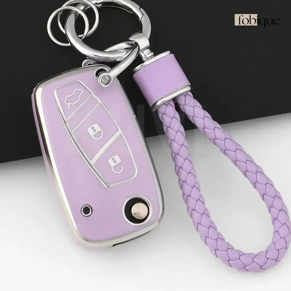 Classic Collection | Car Key Cover Compatible with Citroën C4, C5, Berlingo & Dispatch – 3-Button Remote Case Fobique