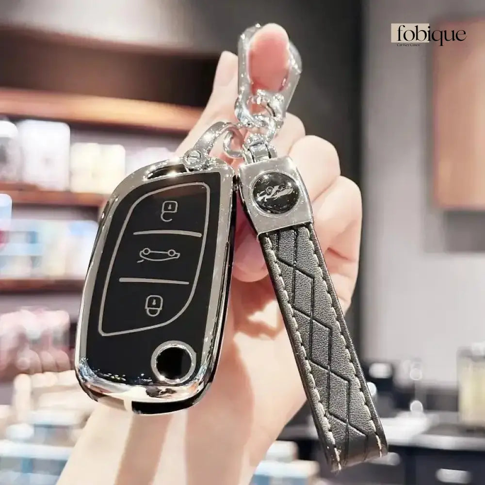 Classic Collection | Car Key Cover Compatible with Citroën C1, Peugeot 108, Toyota Aygo & More Fobique