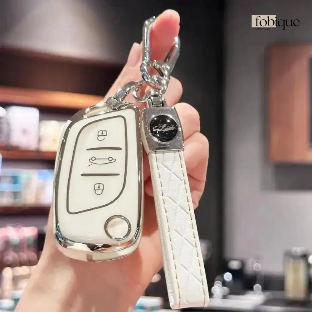 Classic Collection | Car Key Cover Compatible with Citroën C1, Peugeot 108, Toyota Aygo & More Fobique