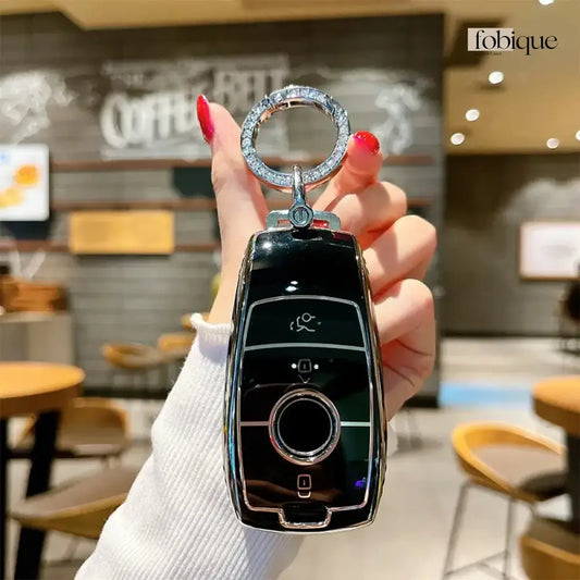 Classic Collection | Key Fob Cover Suitable for Mercedes C-Class, E-Class, S-Class, CL-Class, CLK-Class & More Fobique