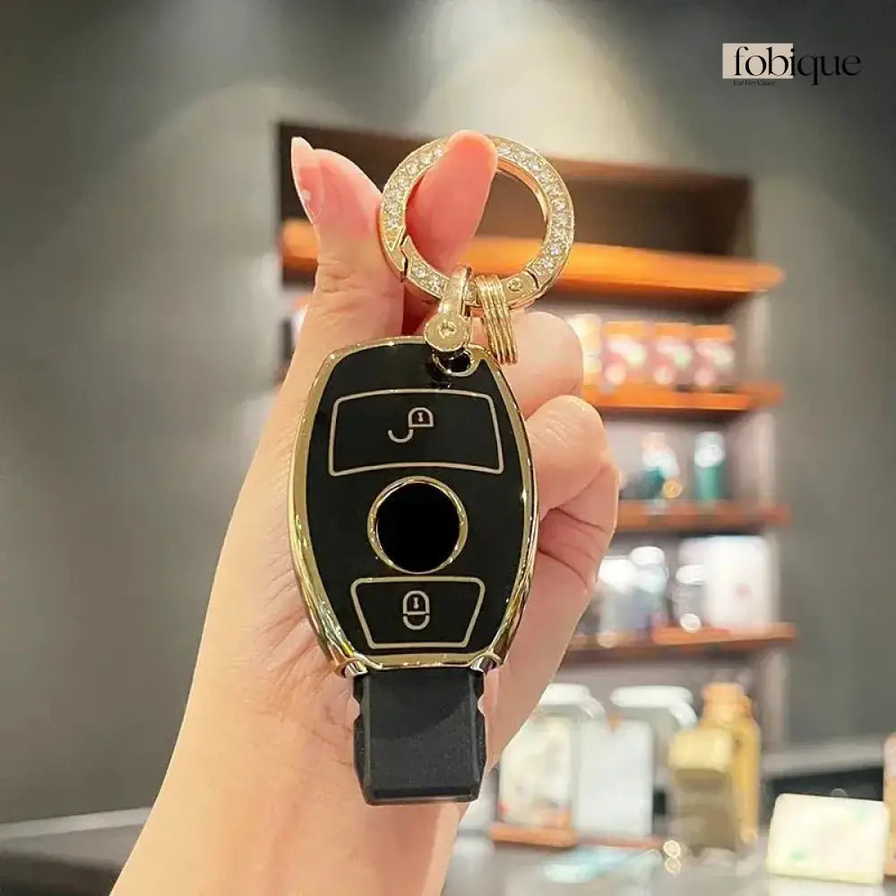 Classic Collection | Key Fob Cover Suitable for Mercedes C-Class, E-Class, S-Class, SL-Class & More Fobique