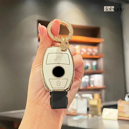 Classic Collection | Key Fob Cover Suitable for Mercedes C-Class, E-Class, S-Class, SL-Class & More Fobique