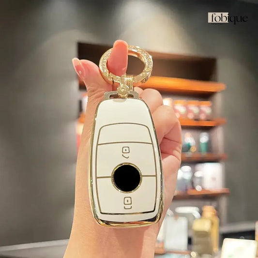 Classic Collection | Key Fob Cover Suitable for Mercedes C-Class, E-Class, S-Class, SL-Class, SLK-Class & More Fobique