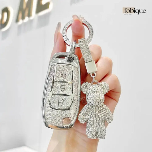Deluxe Collection | Car Key Cover Compatible with Ford Transit Custom, Focus, Fiesta & more Fobique