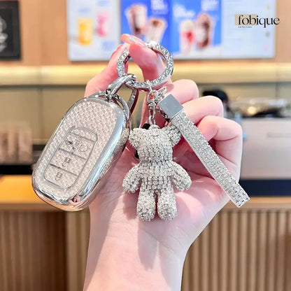 Deluxe Collection | Car Key Cover Compatible with Honda N-Box Custom, N-Van, Freed & more Fobique