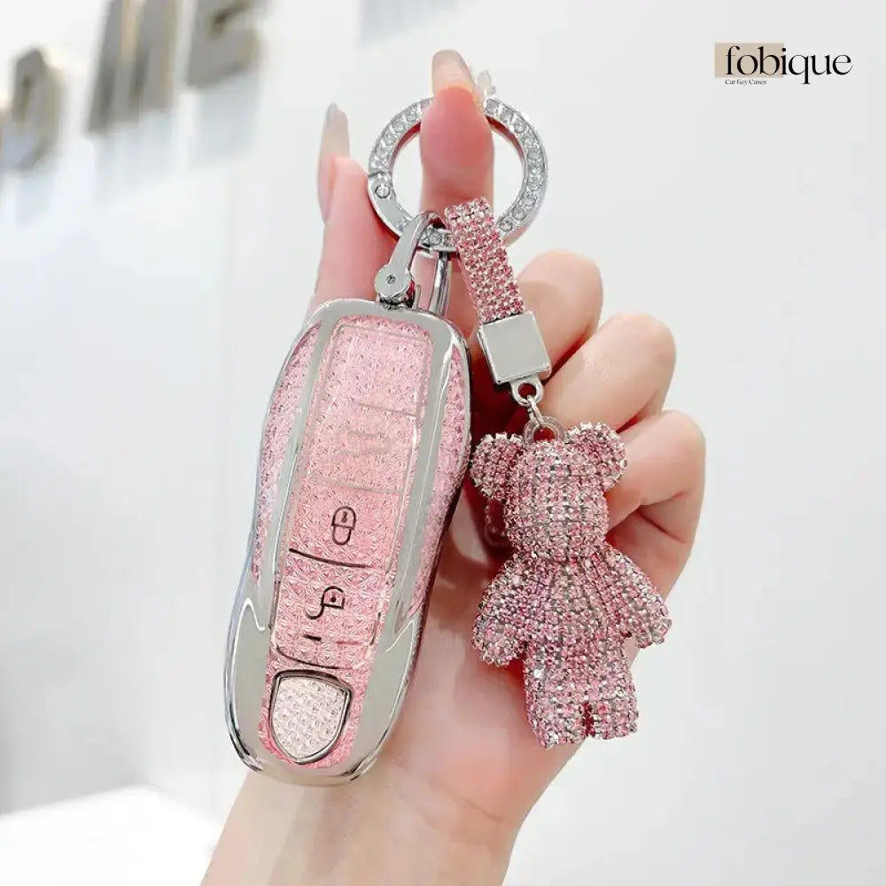Deluxe Collection | Key Cover Fob Case Suitable for Porsche Panamera Cayenne Macan 911 Boxster Cayman & More Fobique
