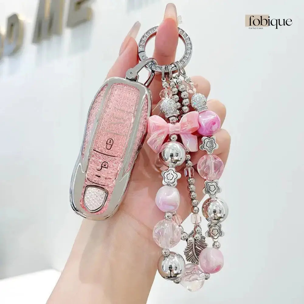 Deluxe Collection | Key Cover Fob Case Suitable for Porsche Panamera Cayenne Macan 911 Boxster Cayman & More Fobique