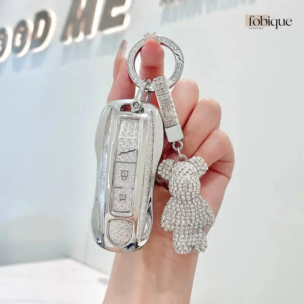 Deluxe Collection | Key Cover Fob Case Suitable for Porsche Panamera Cayenne Macan 911 Boxster Cayman & More Fobique