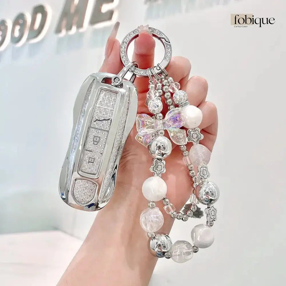 Deluxe Collection | Key Cover Fob Case Suitable for Porsche Panamera Cayenne Macan 911 Boxster Cayman & More Fobique